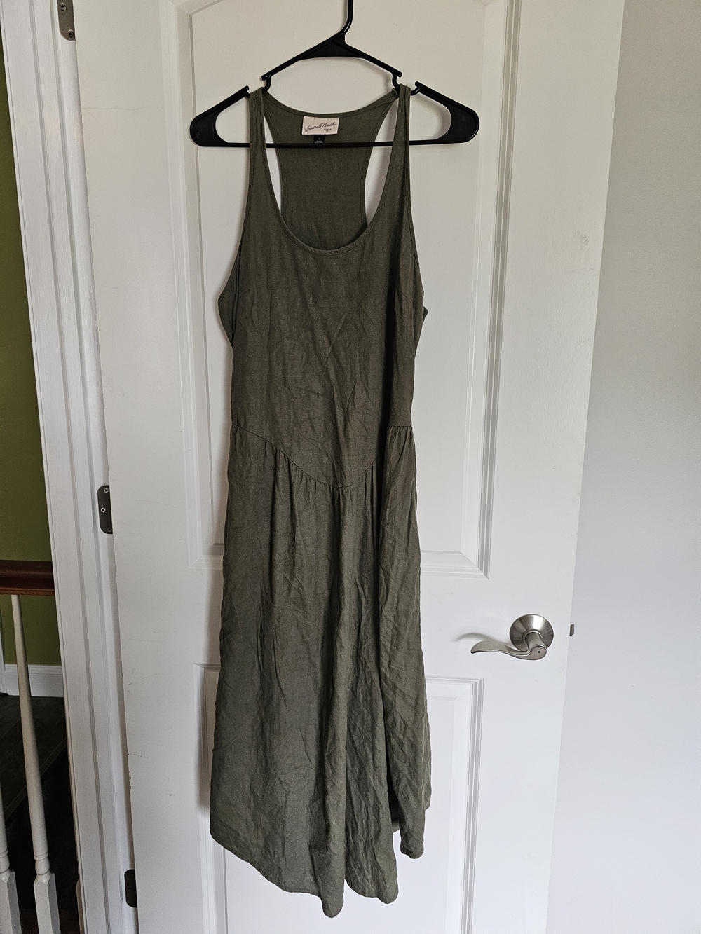 Universal Thread Olive Green Racerback Midi Dress